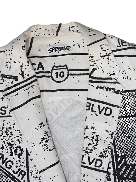 Vintage 80's Stephen Sprouse All over Print South Central LA Jacket –  Afterlife Boutique