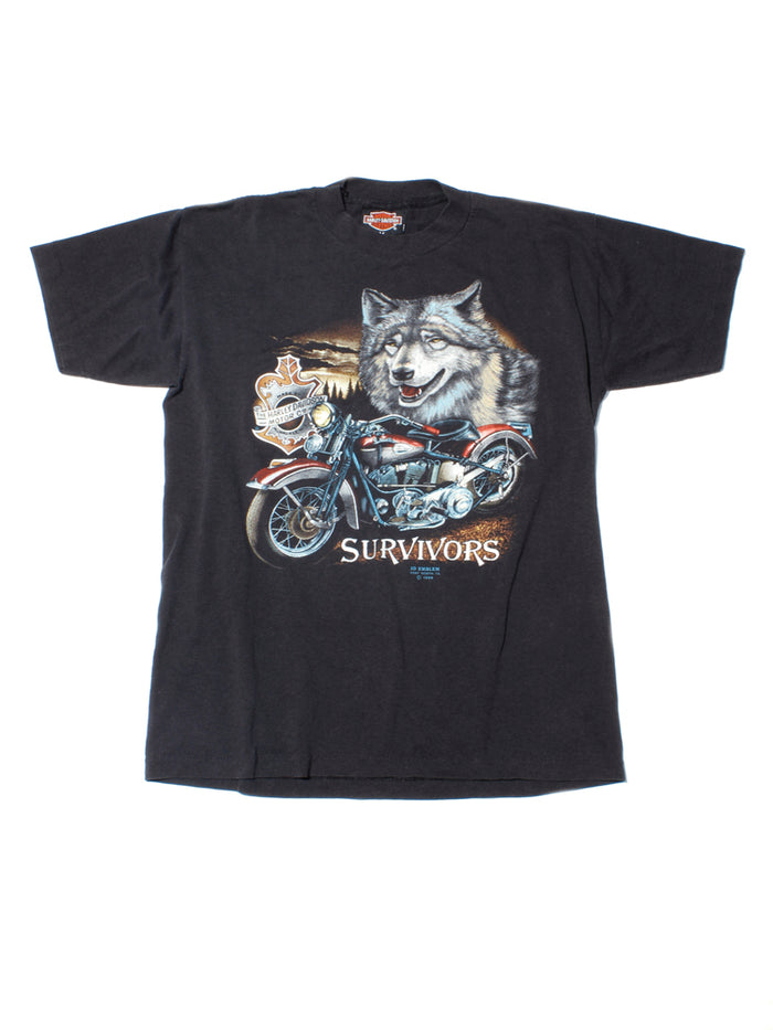 Harley Davidson Wolf T-shirt 1989
