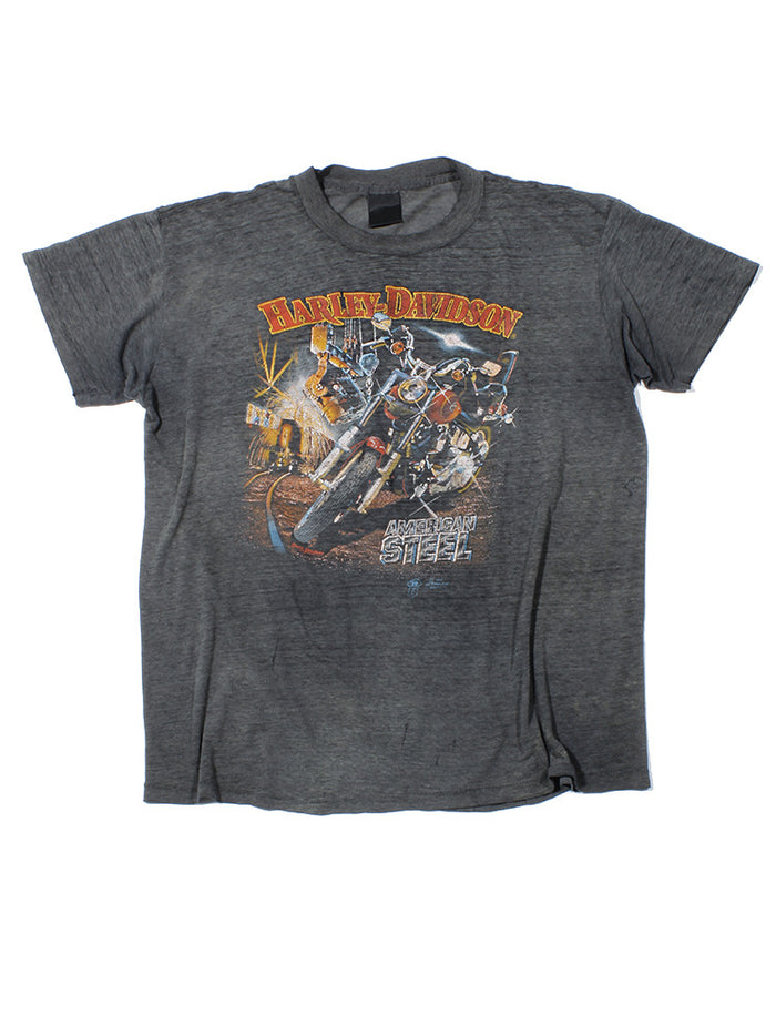 Harley Davidson 3D Emblem Vintage T-Shirt 1984