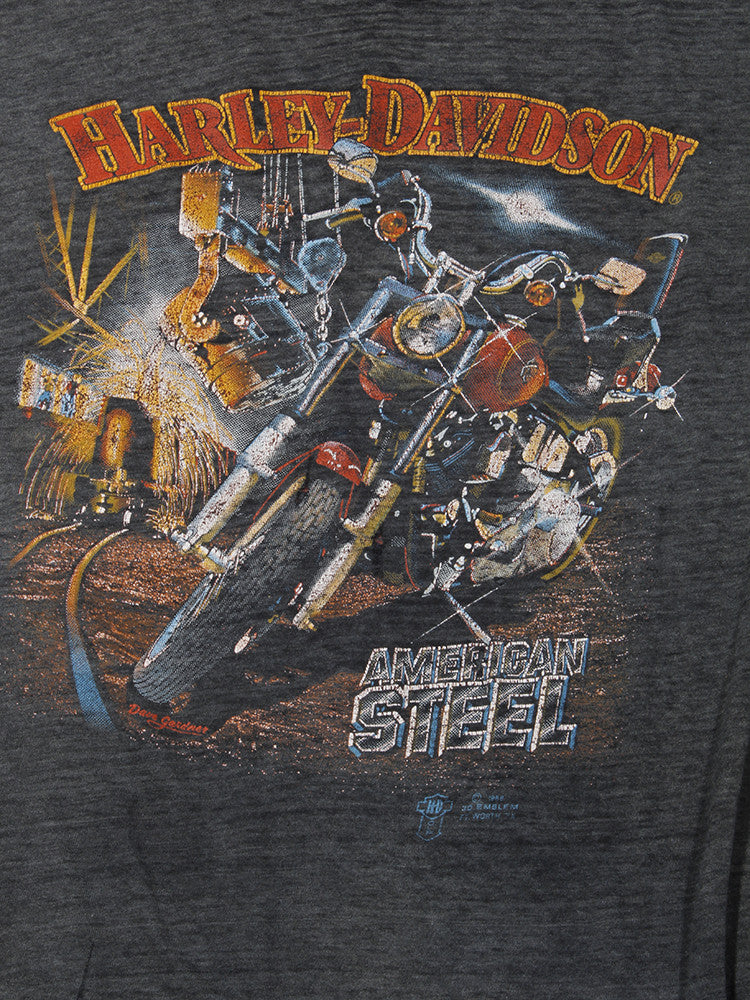 VINTAGE outlet HARLEY DAVIDSON 3D EMBLEM SHIRT