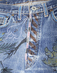 Vintage 60's Original Handmade Hippie Art Levi's Big E Redline Denim ///SOLD///