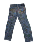 Vintage 60's Original Handmade Hippie Art Levi's Big E Redline Denim ///SOLD///