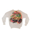 Vintage 60's Original Airbrush Drag Racing Hot Rod Art Sweatshirt "The Stocker"