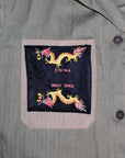 ALC-046 Custom U.S. WWII USMC HBT Herringbone Twill P41 Utility Jacket