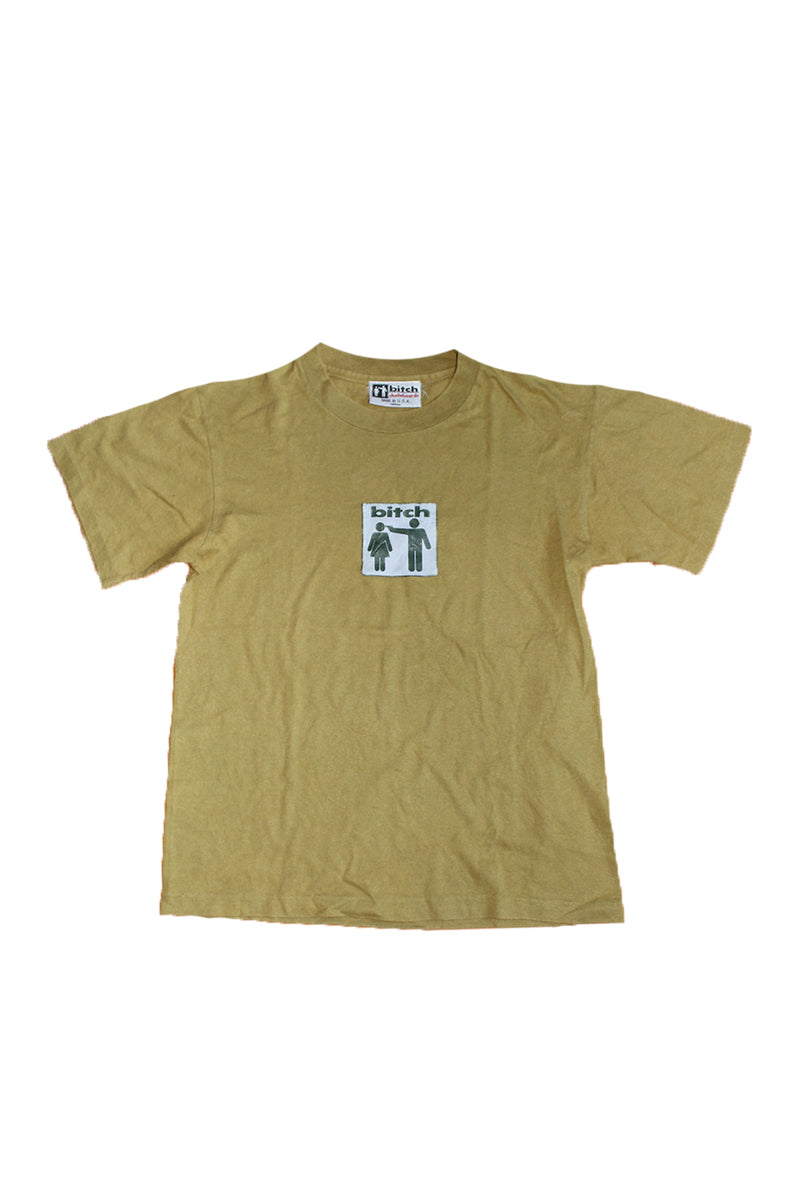 Vintage 90's BITCH Skateboards Black / White T-shirt