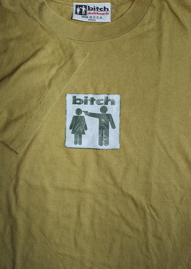 Vintage 90's BITCH Skateboards Logo T-shirt