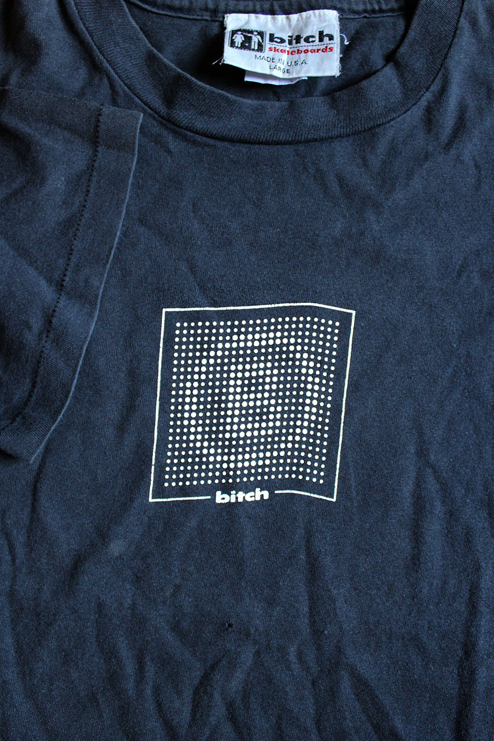 高速 割引 平日 Vintage 90's T-shirt White / Black Skateboards BITCH トップス