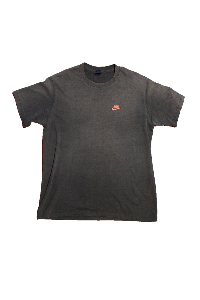Vintage 1980's Nike Faded Black T-Shirt
