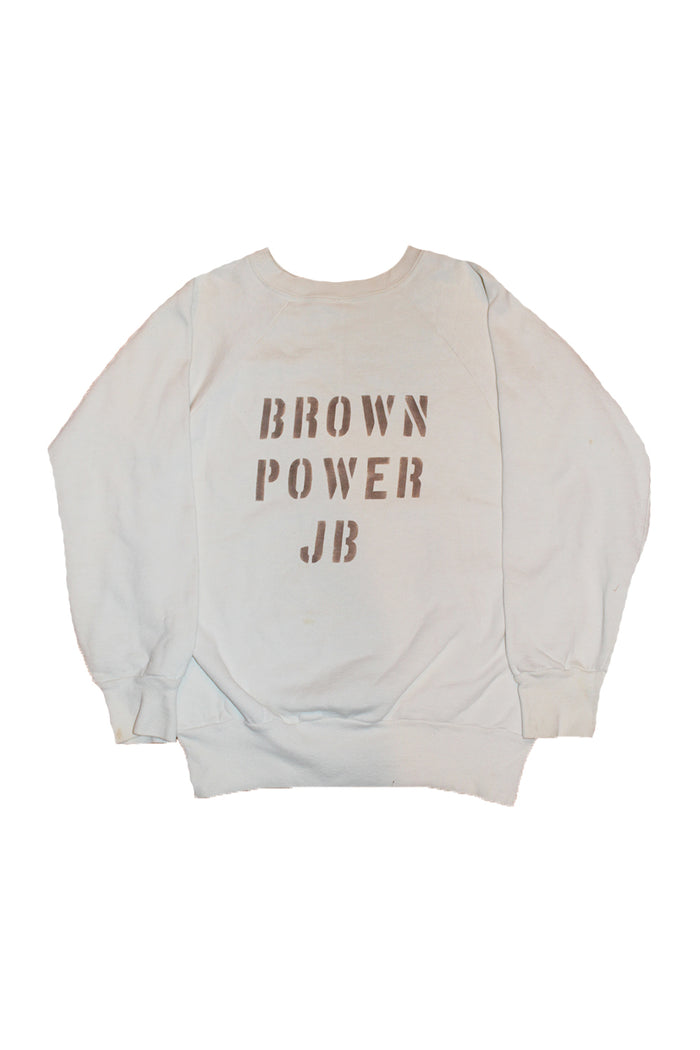 Vintage 60's Brown Power JB James Brown Sweatshirt ///SOLD///