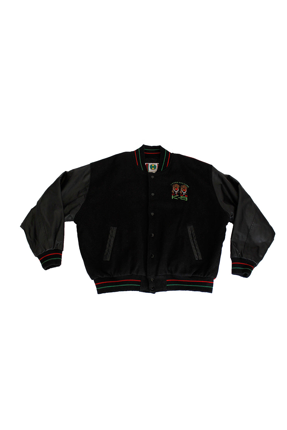 Vintage 90's Cross Colours Letterman Club K-9 Jacket ///SOLD