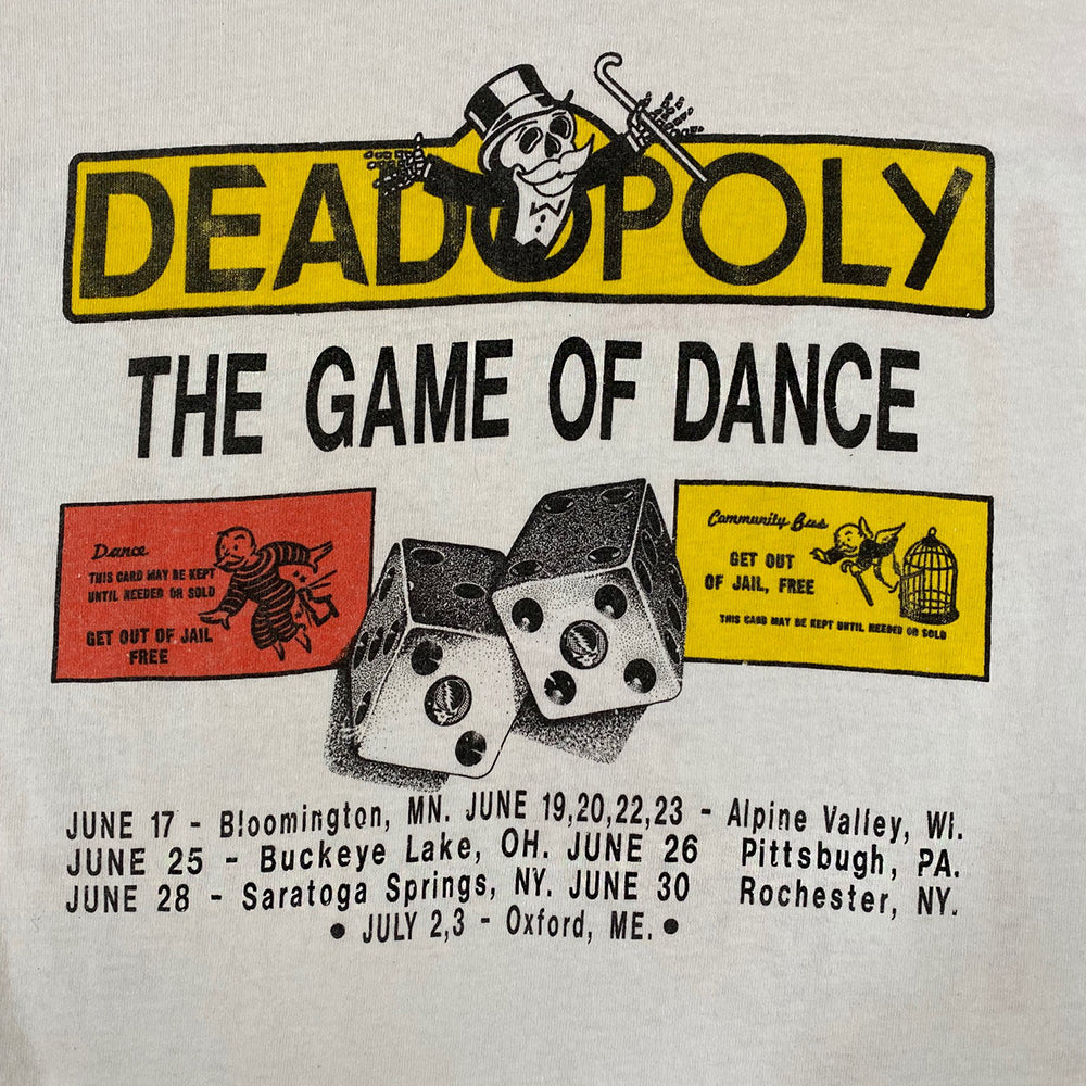 Vintage 80's Deadopoly Grateful Dead T-Shirt