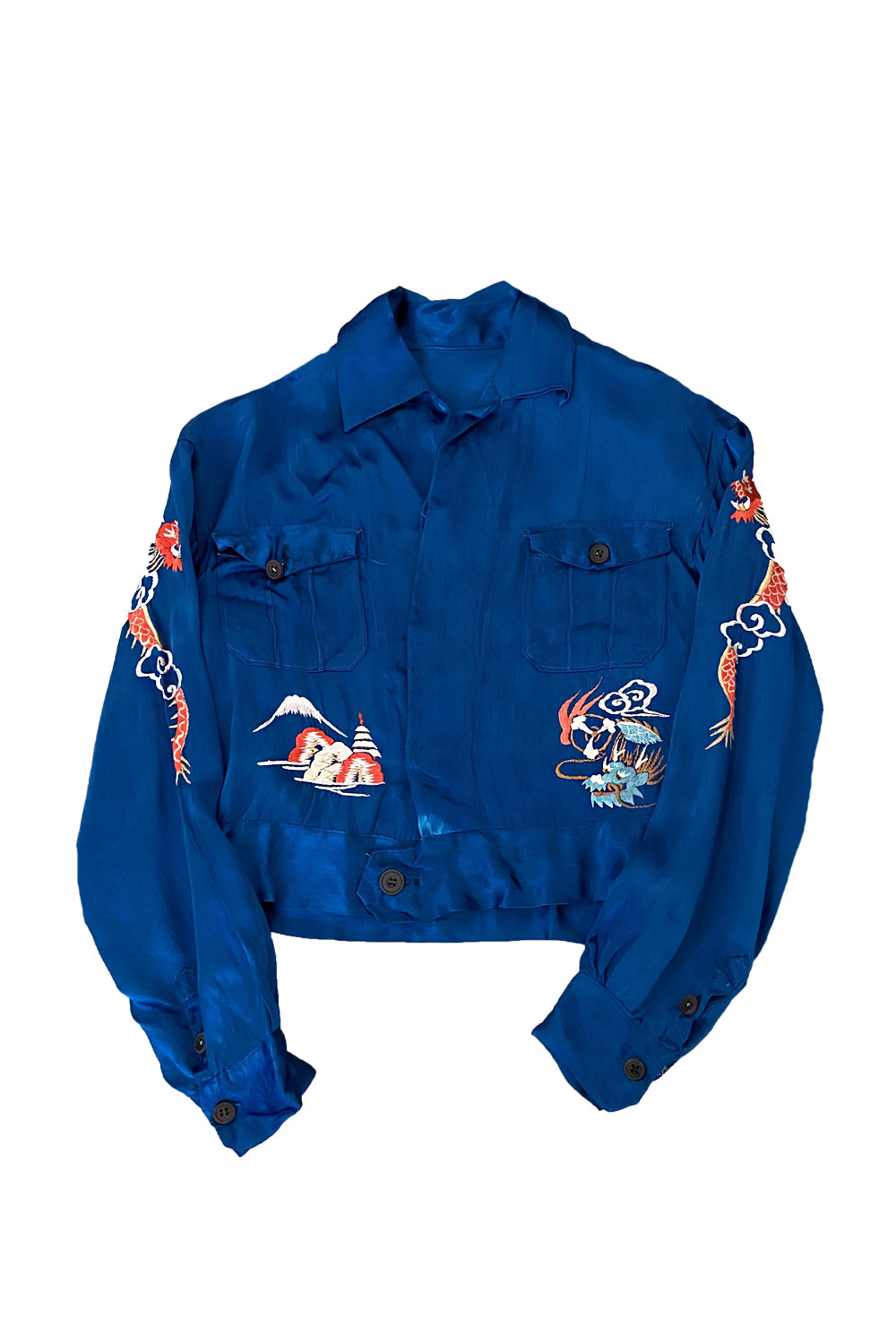 Vintage 40's Souvenir Satin Sukajan Jacket – Afterlife Boutique Vintage 40's Souvenir Satin Sukajan Jacket – Afterlife Boutique