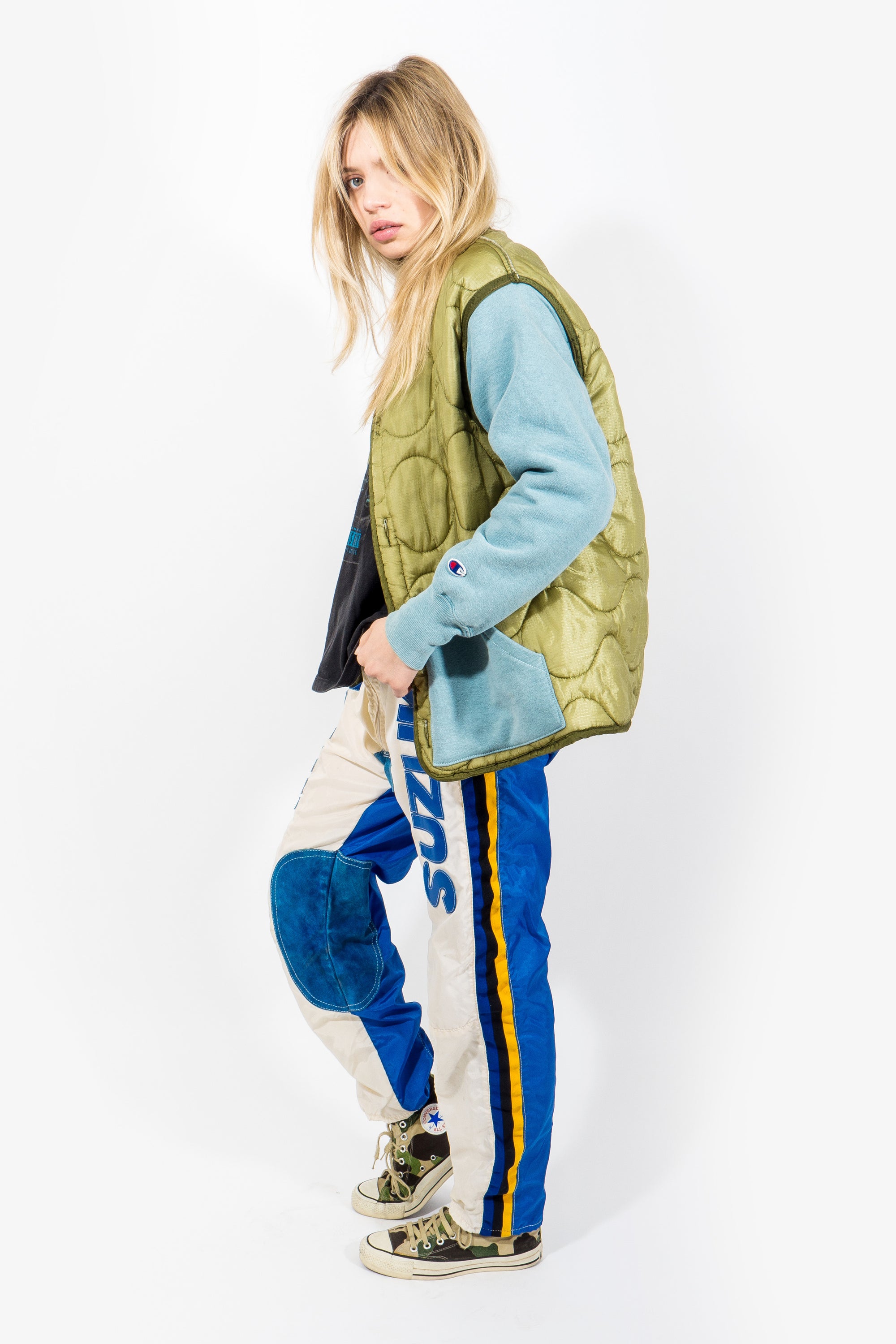 ALC-001 Reverse Weave Liner Jacket Seafoam