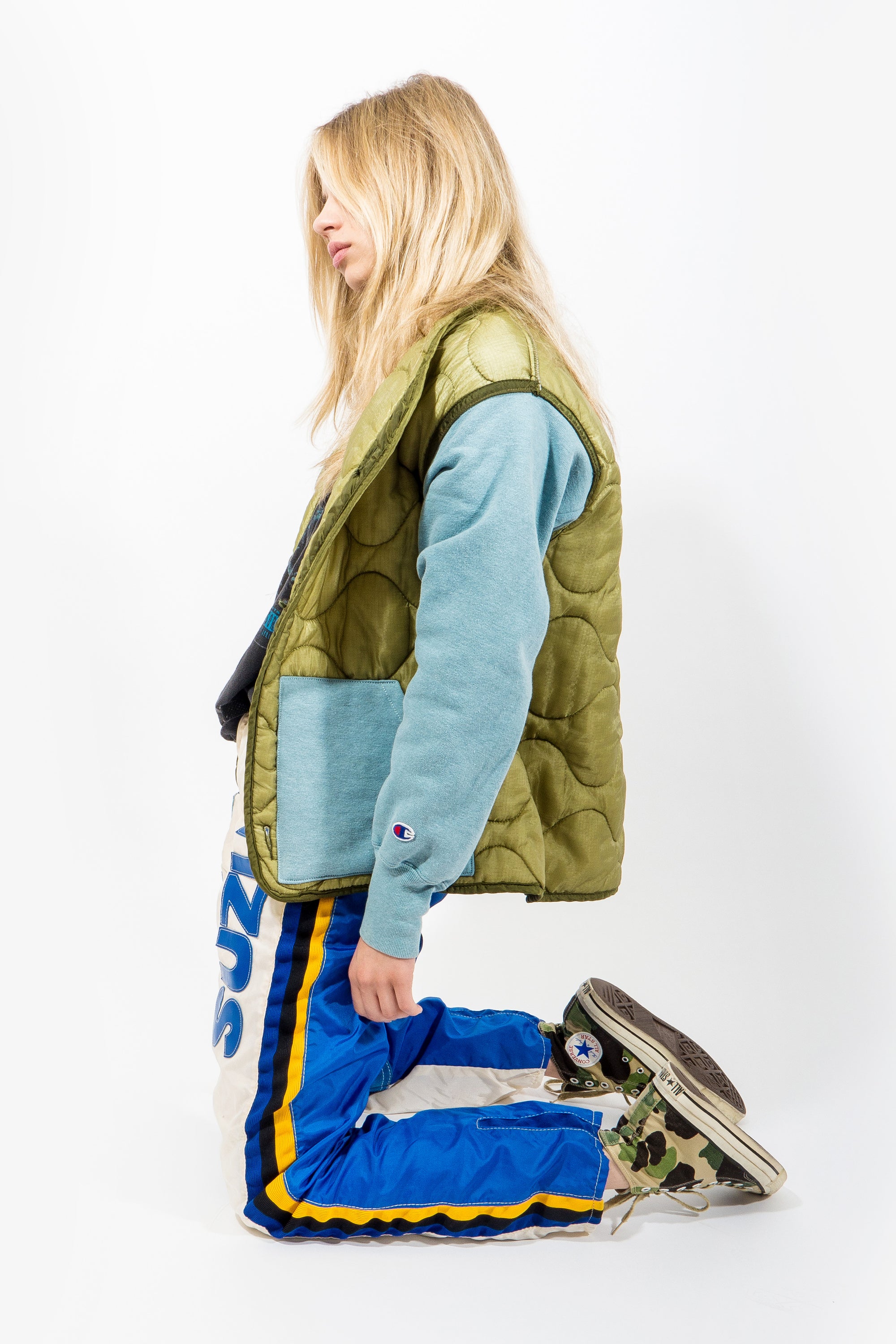 ALC-001 Reverse Weave Liner Jacket Seafoam