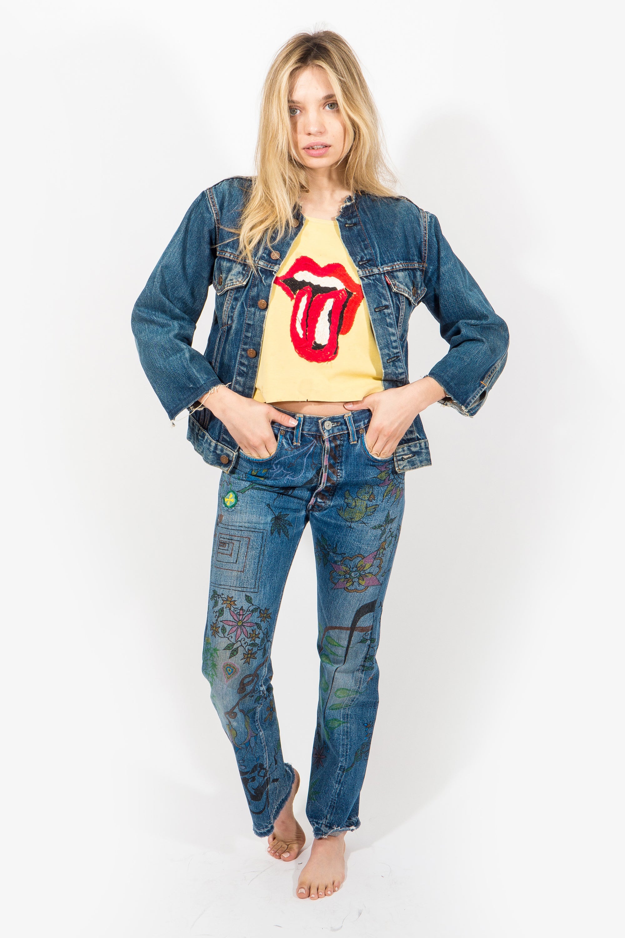 ALC-003 Levi's Big E Denim Patchwork Jacket