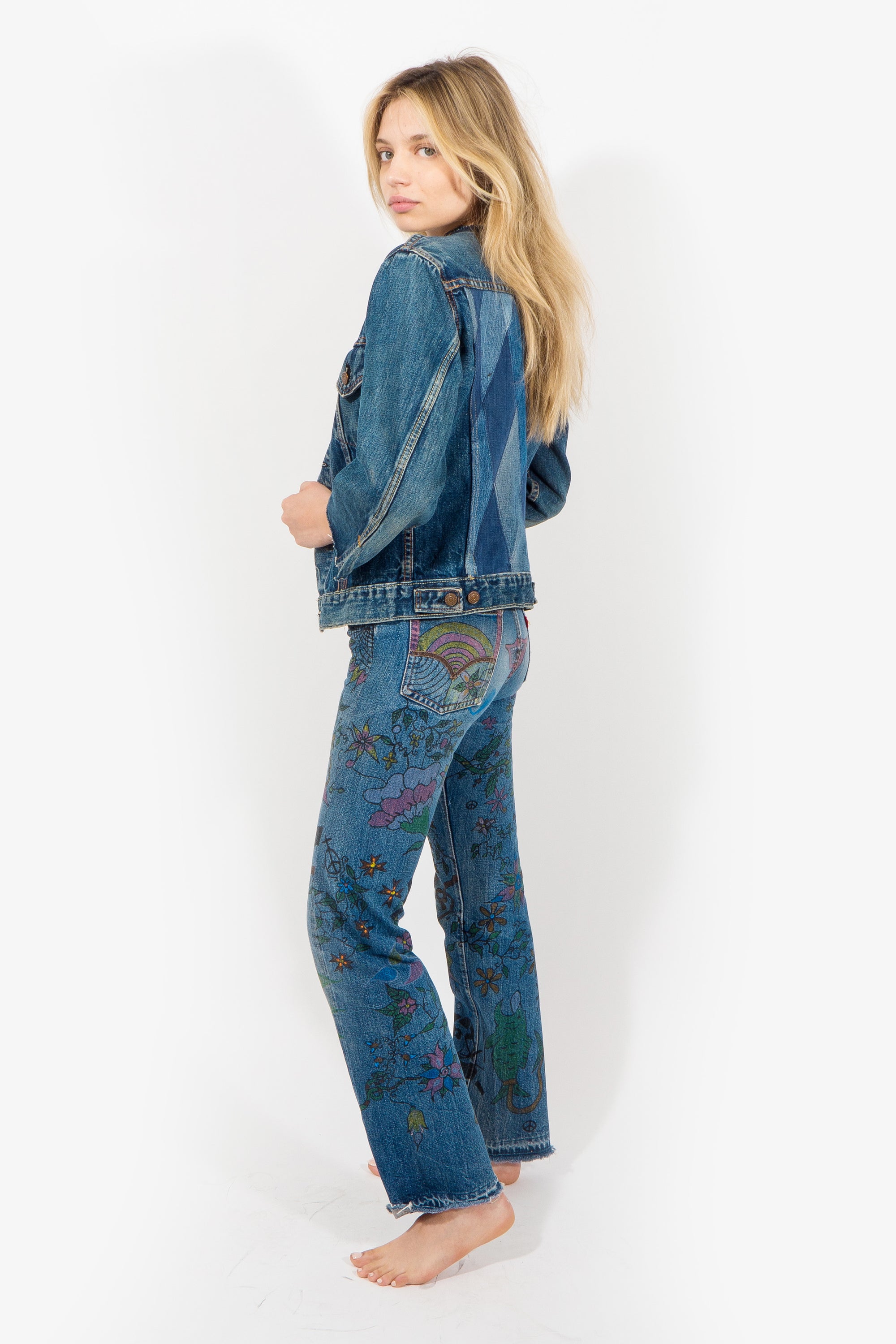 ALC-003 Levi's Big E Denim Patchwork Jacket