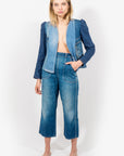 ALC-014 Denim Princess Sleeve Patchwork Jacket