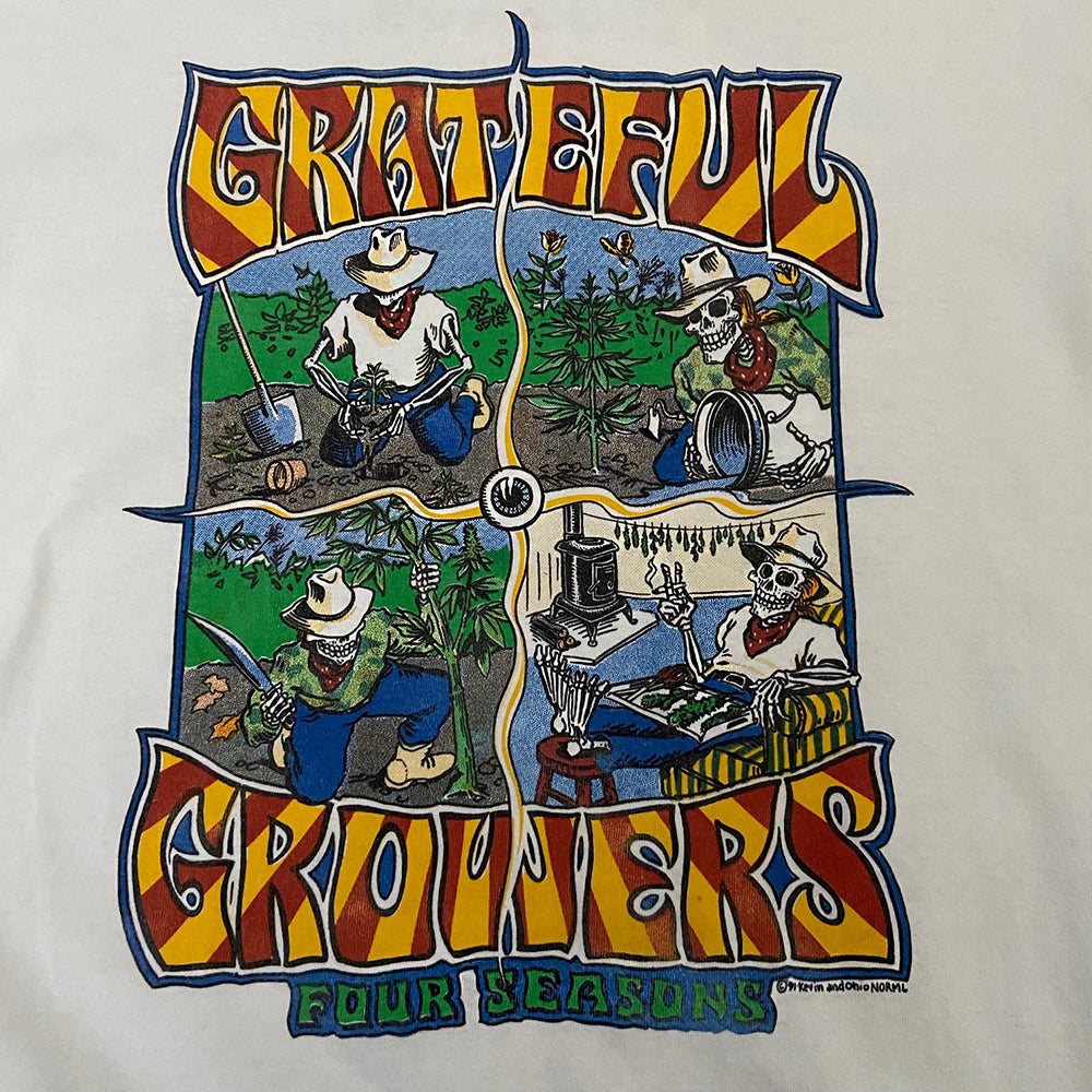 Vintage 90's Grateful Growers Four Seasons T-Shirt