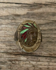 Vintage 1940’s Indian Head Mexican Biker Ring Size 11.25