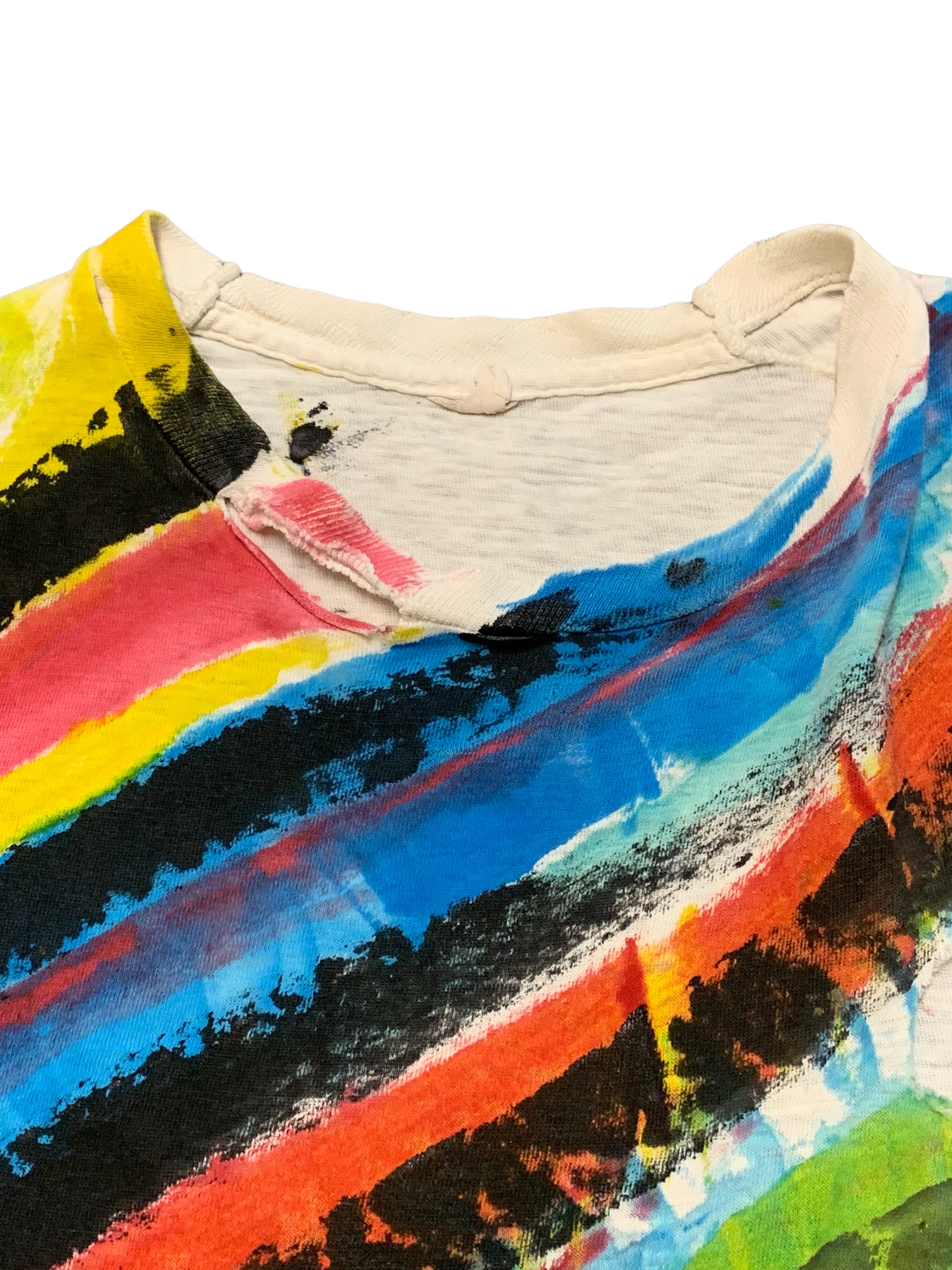Vintage 70’s Thrashed Hand Painted T-Shirt