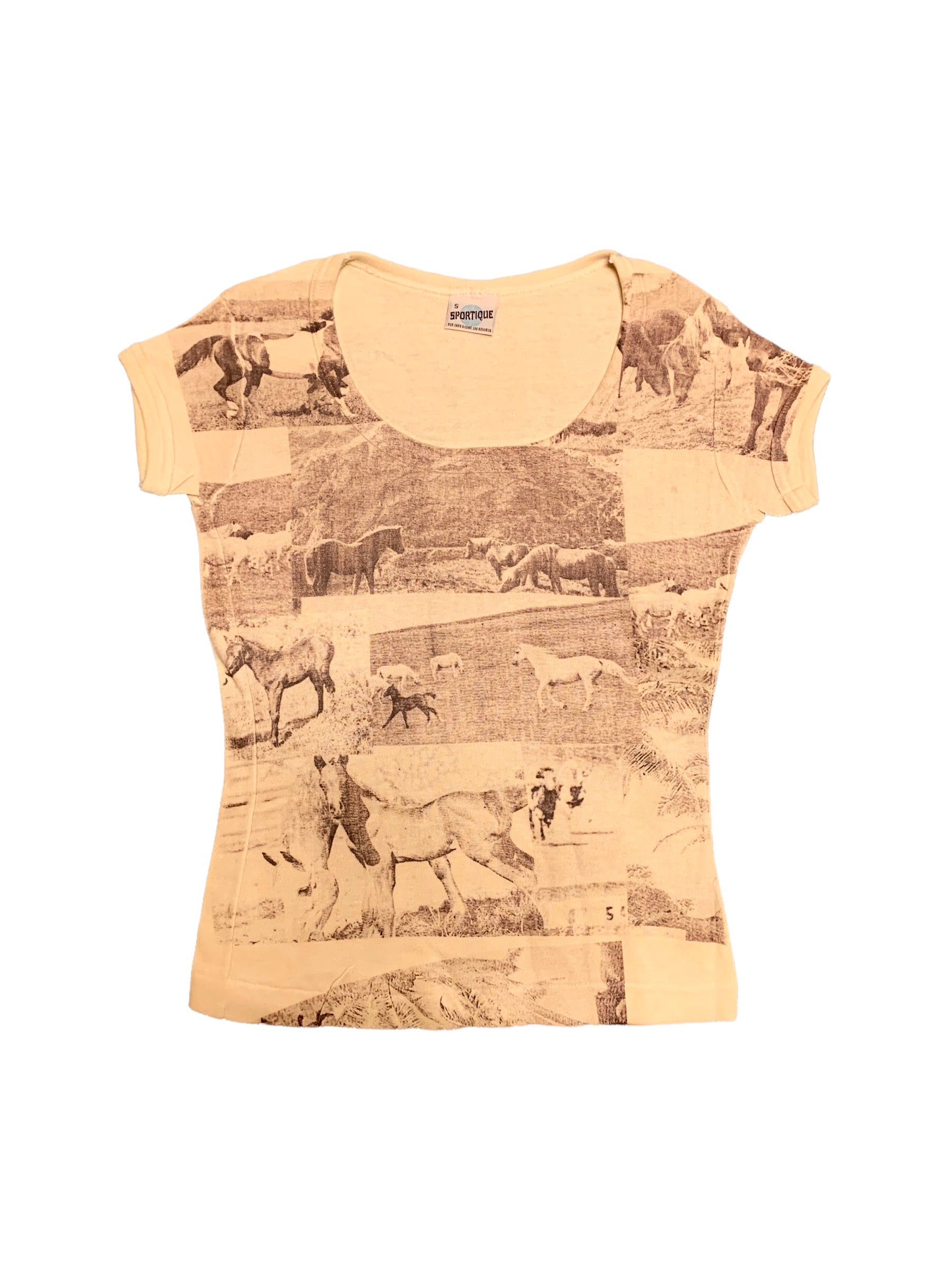ALC- Wild Horses All Over Scoop Neck T-Shirt