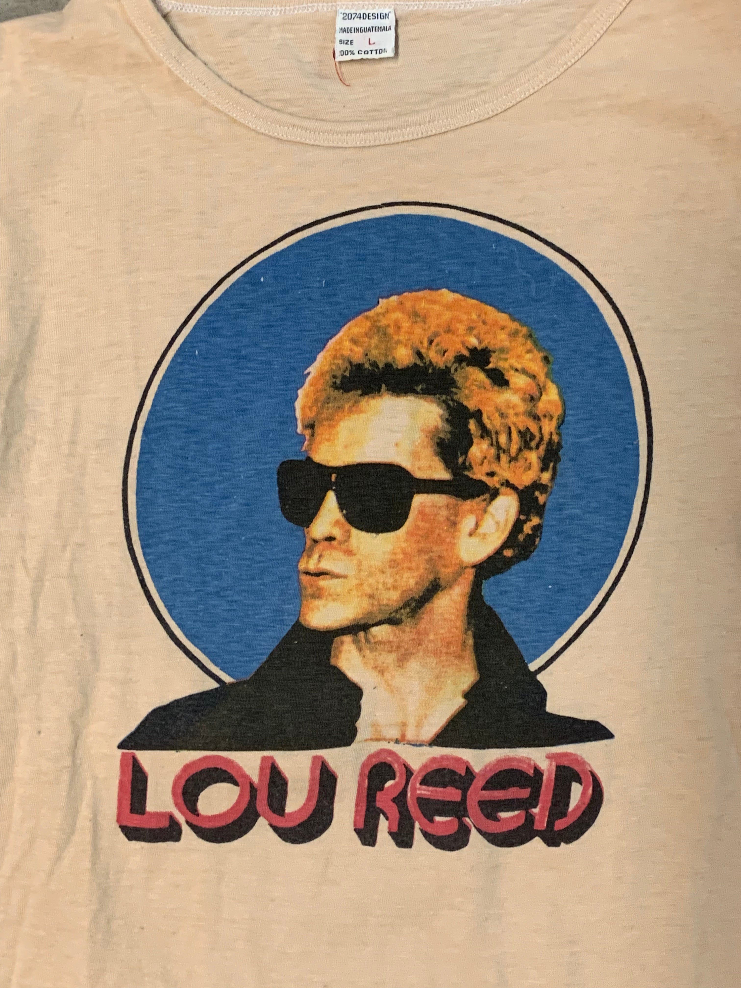 トップス lou reed 70s 80s vintage Vtg 70s Lou Reed Rock N Roll Animal T-shirt Green XS/S