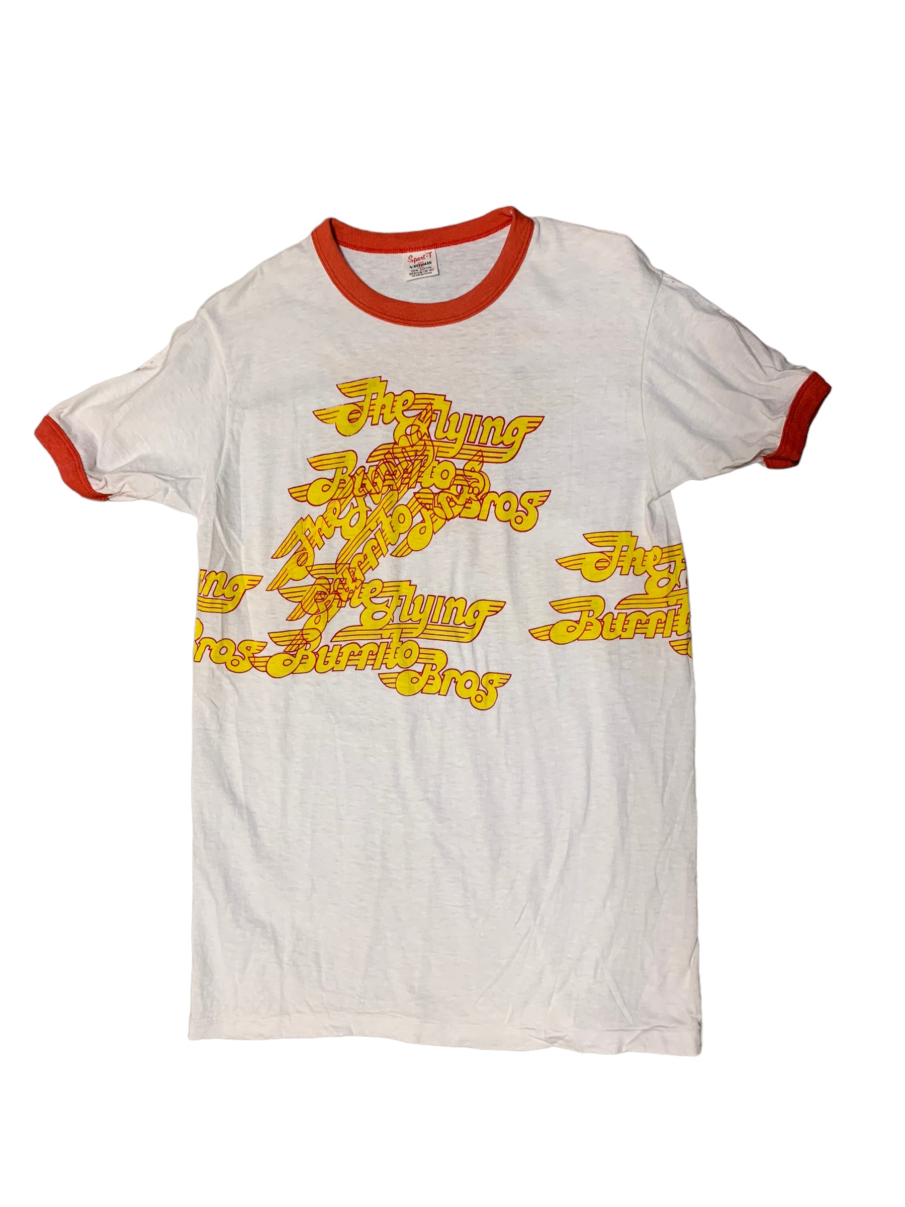 Vintage 70’s The Flying Burrito Bros Test Print T-Shirt