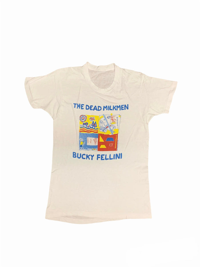 the dead milkmem bucky fellini t shirt 1987 original