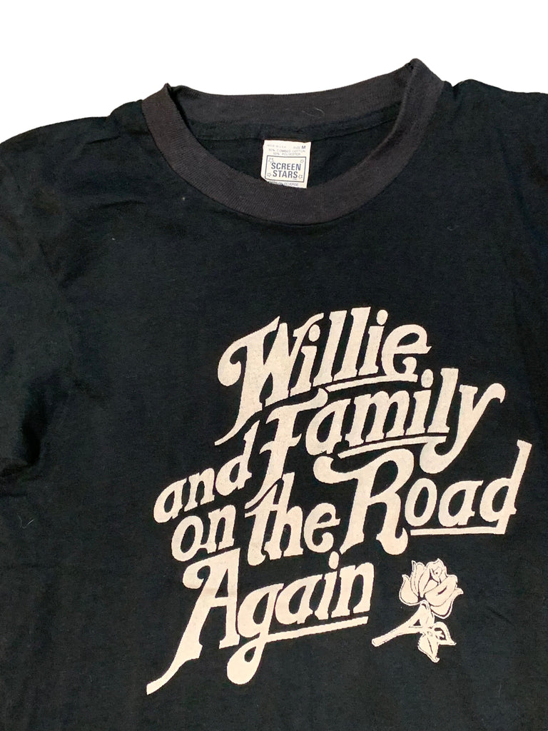 Vintage 70’s Willie Nelson And Family On The Road Again T-Shirt