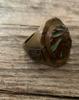 Vintage 1940’s Indian Head Mexican Biker Ring Size 11.25
