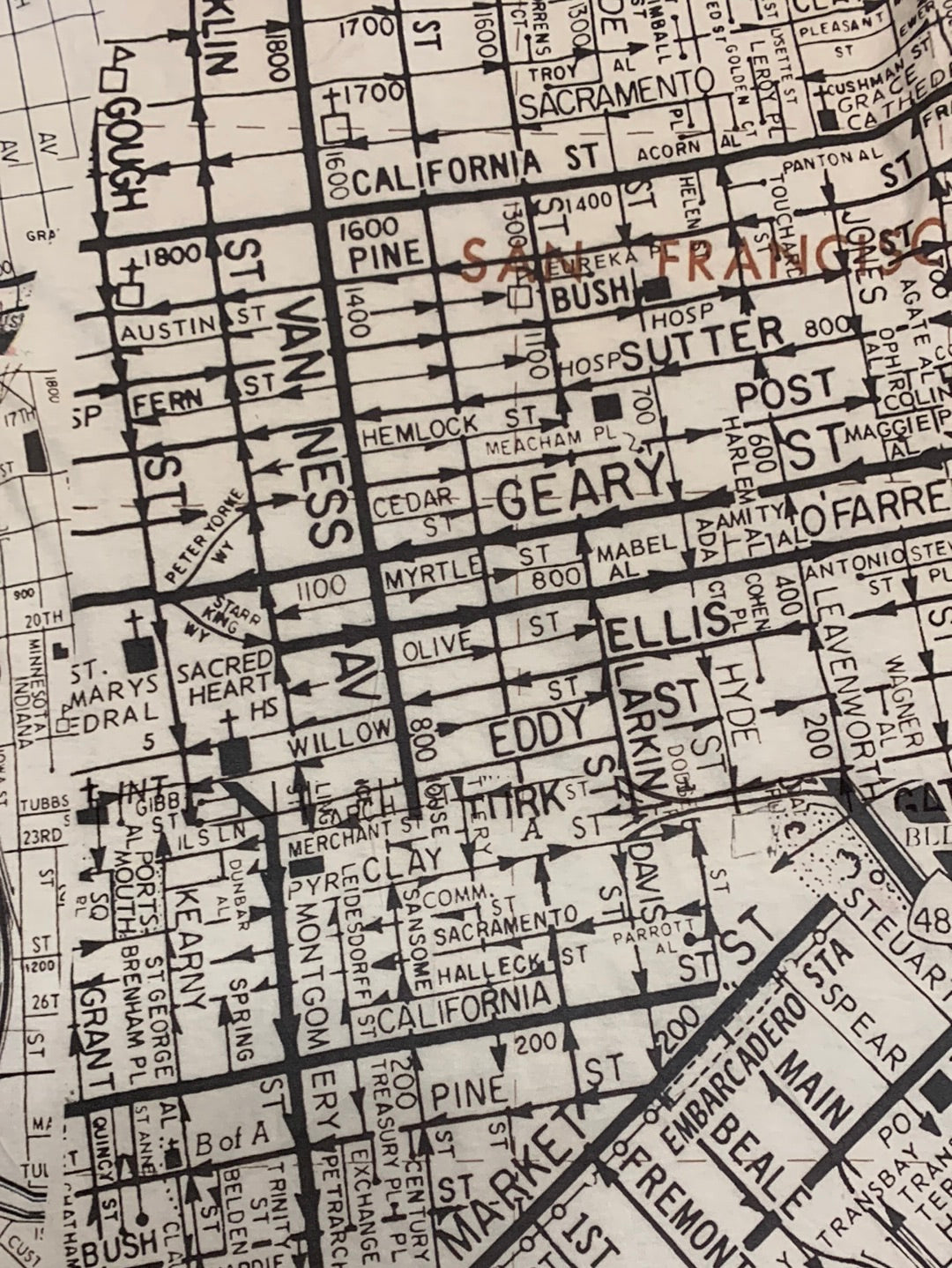 ALC- San Francisco Map T-Shirt