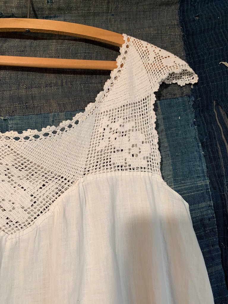 Vintage 1920’s Crochet Cotton Dress