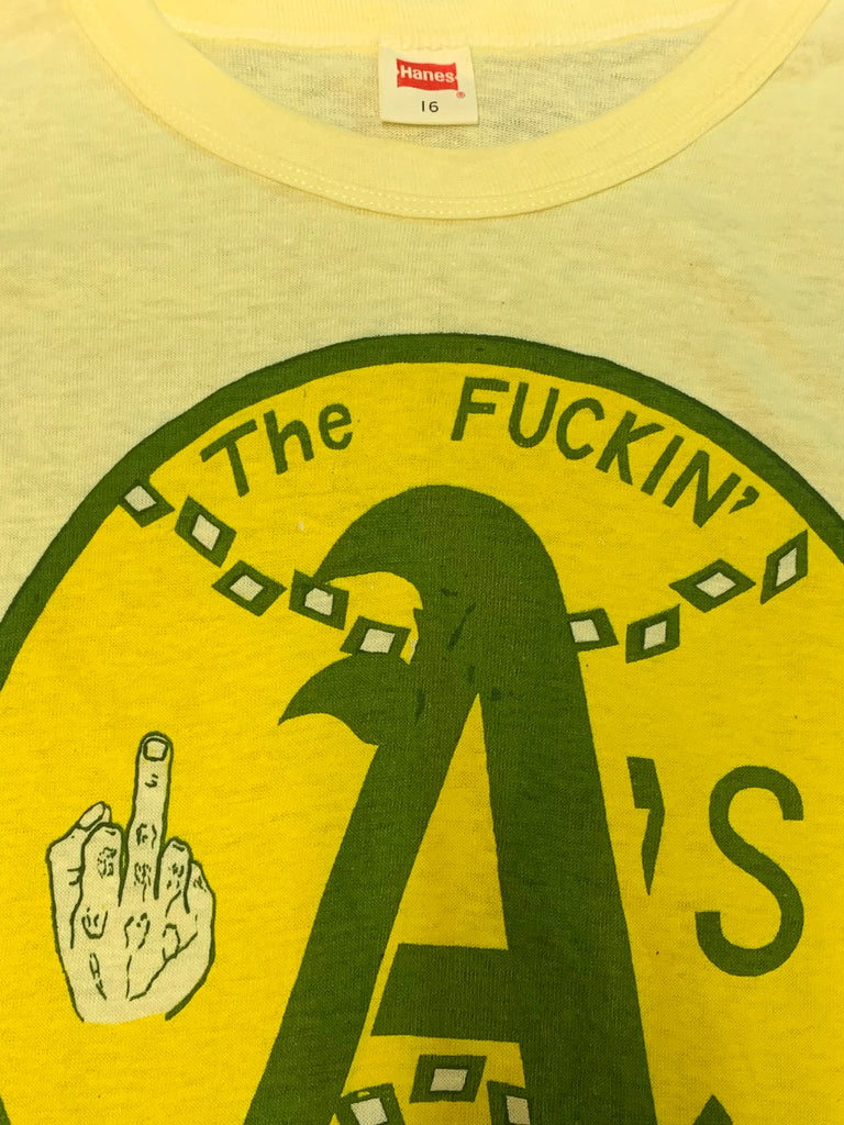 Vintage 70’s Deadstock The F#!$&”! A’s Oakland T-Shirt
