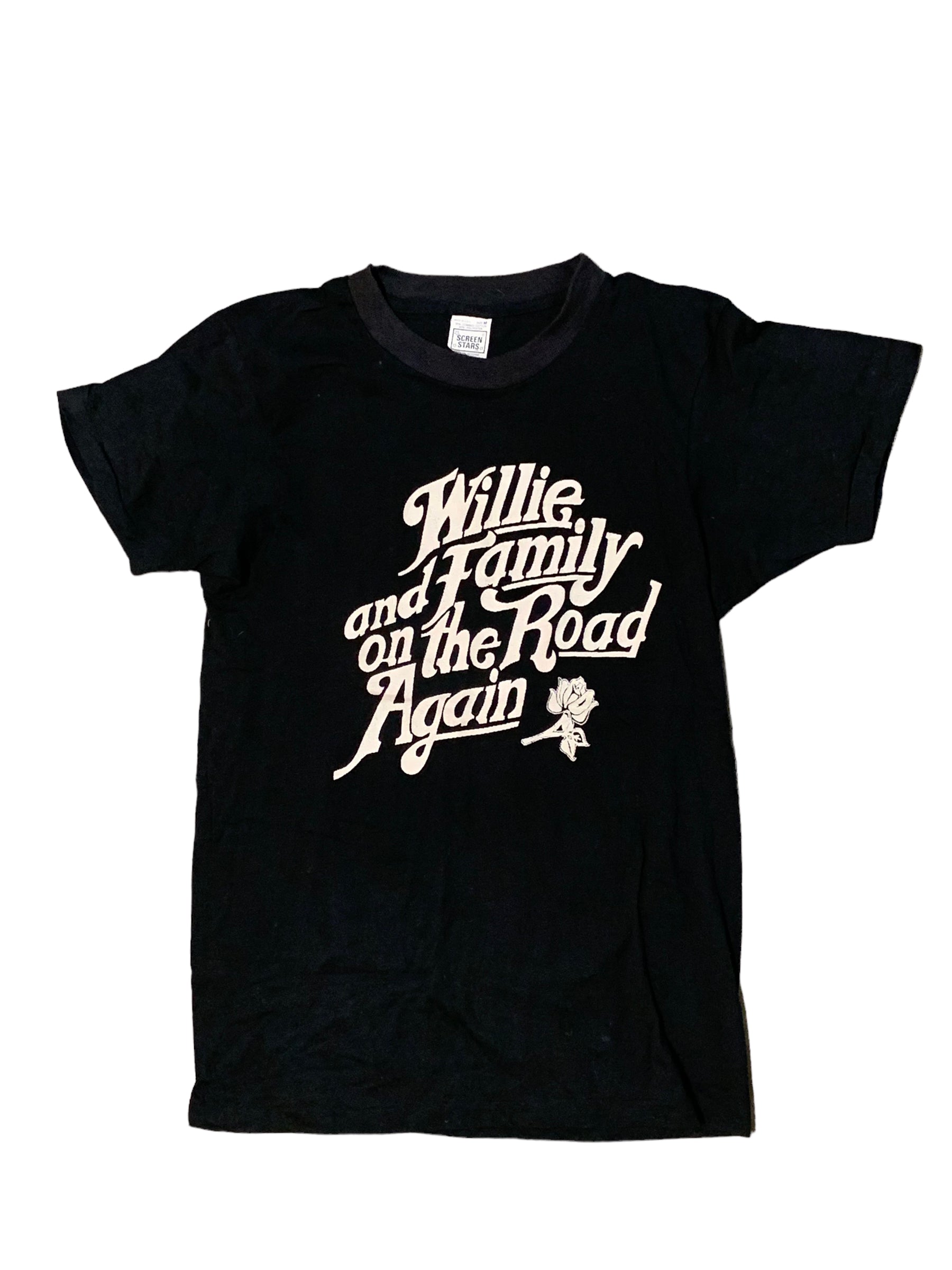 Vintage 70’s Willie Nelson And Family On The Road Again T-Shirt