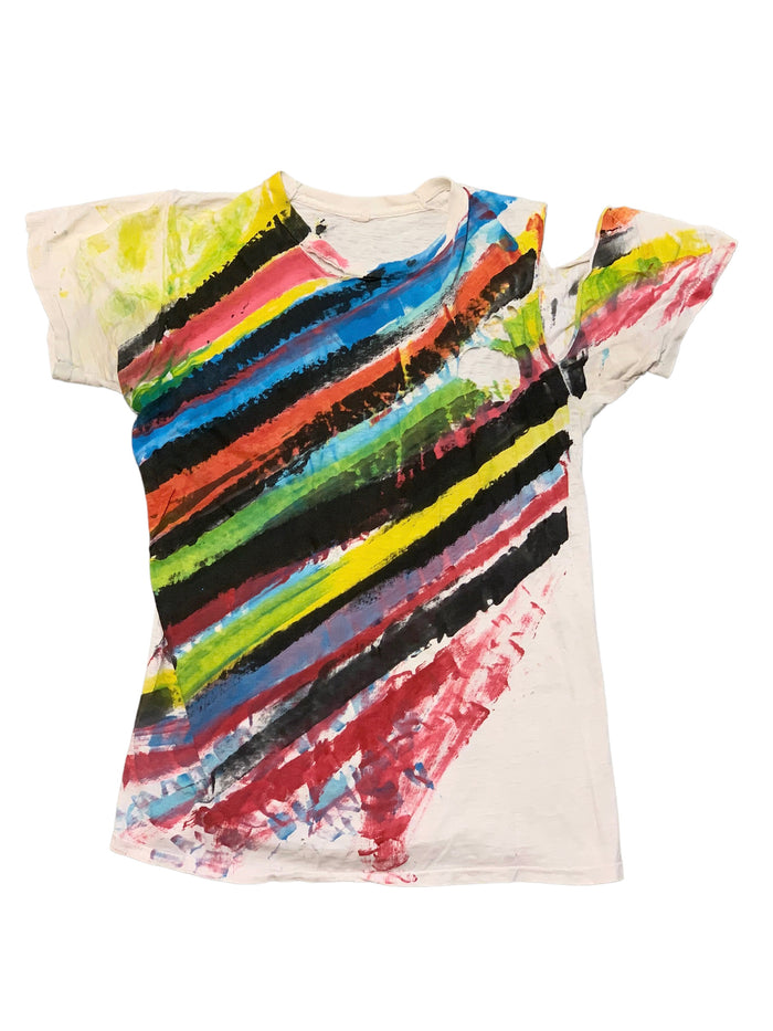Vintage 70’s Thrashed Hand Painted T-Shirt