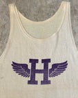 Vintage 1950’s H Wings Champion Running Man Durene Tank