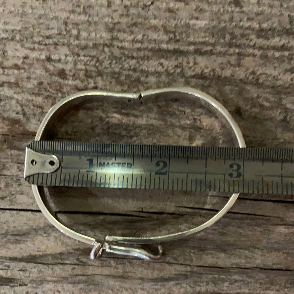 Vintage Sterling Silver Adjustable Belt Bracelet