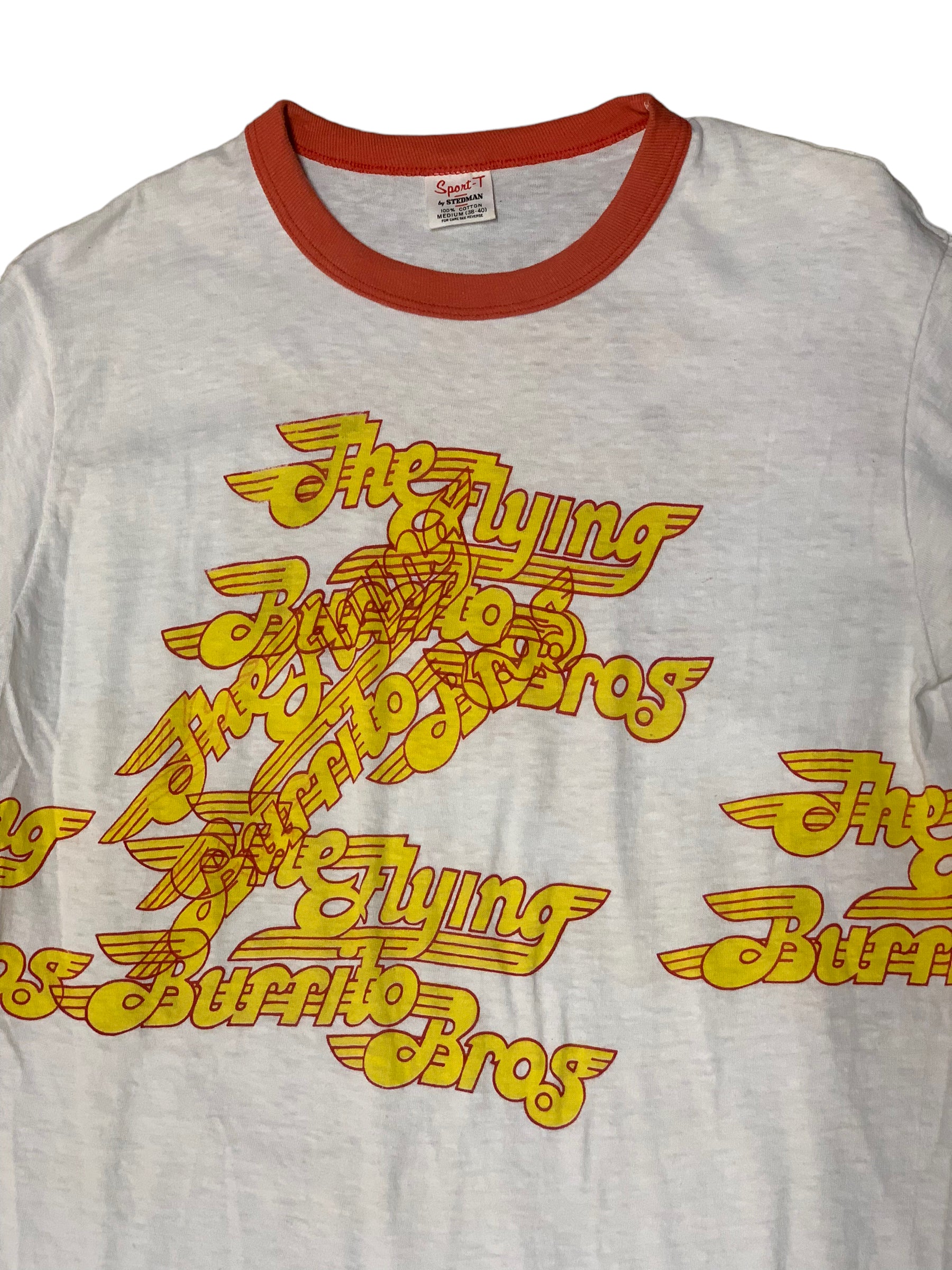 Vintage 70’s The Flying Burrito Bros Test Print T-Shirt