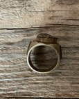 Vintage 1940’s Indian Head Mexican Biker Ring Size 11.25