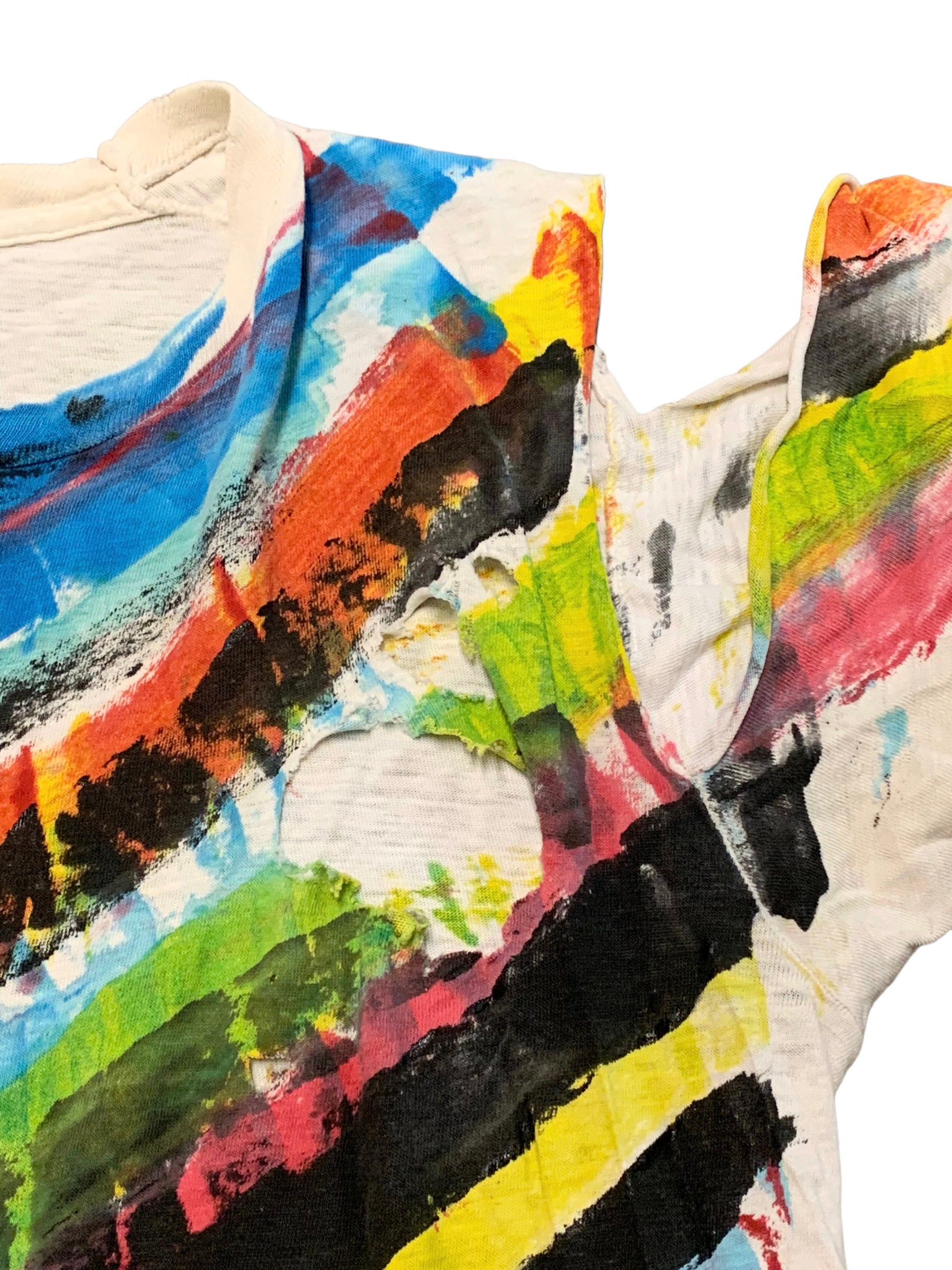 Vintage 70’s Thrashed Hand Painted T-Shirt