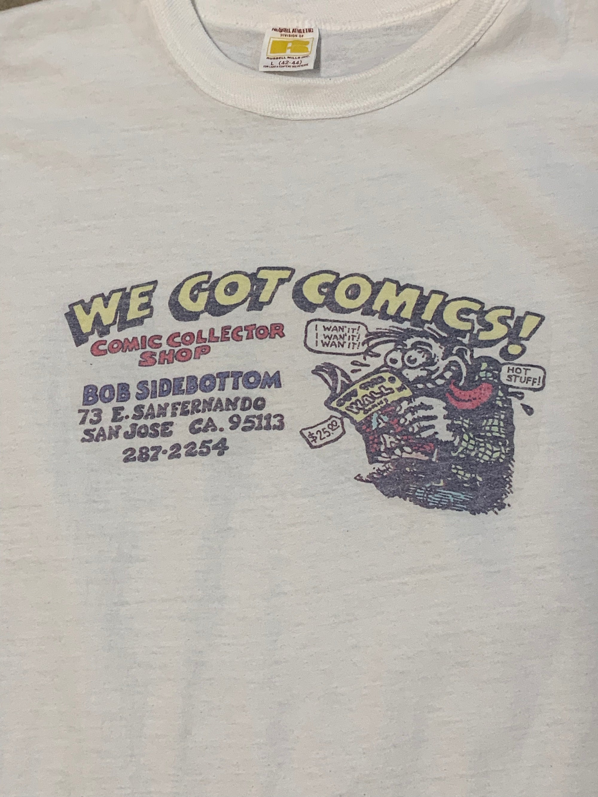 Vintage 70’s R. Crumb Comic Shop T-Shirt