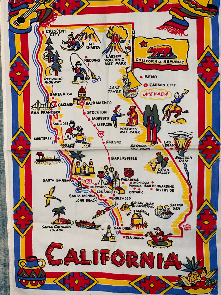 Vintage California Kitchen Towel