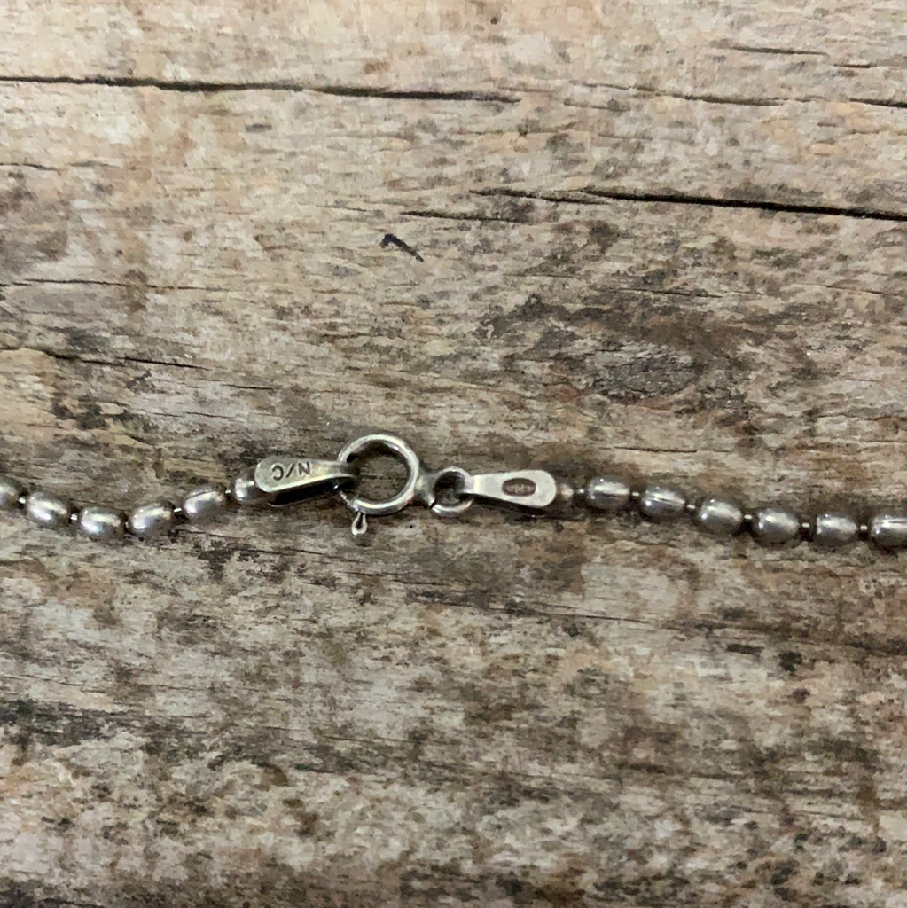 Vintage Native American Thunderbird Silver Necklace