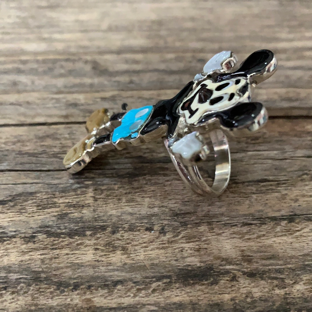 Zuni Mickey Zunitoons Silver Ring size 8 – Afterlife Boutique