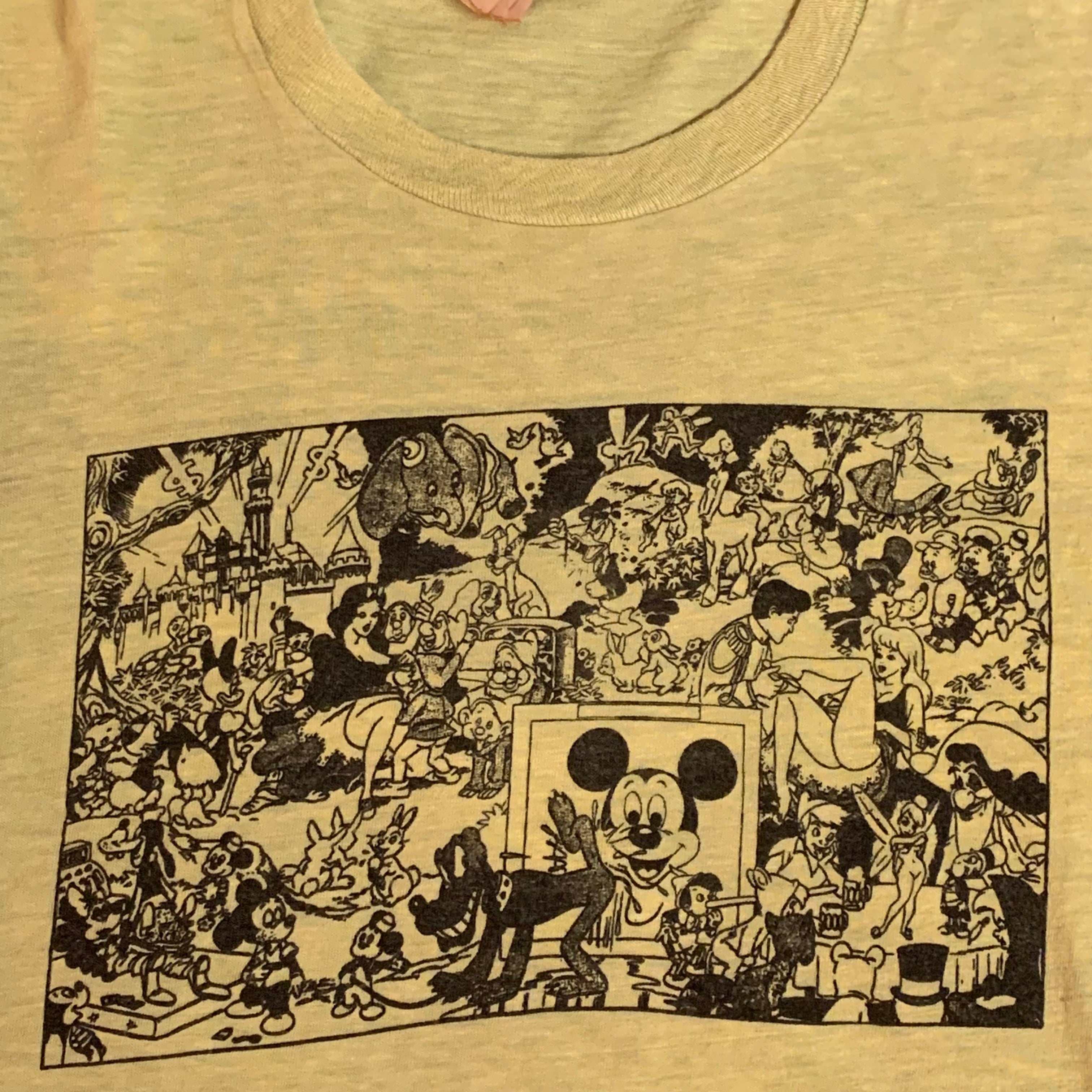 Vintage 70's Wally Wood Disneyland Orgy T-shirt For Seditionaries