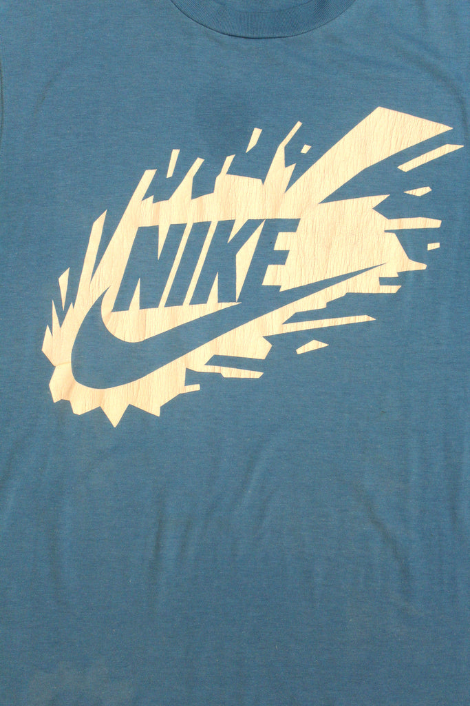 Vintage 1980's Nike Blue Graphic Tank