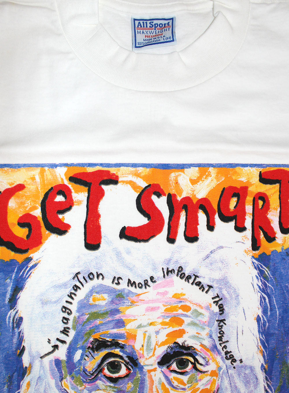 Vintage Deadstock 90's Albert Einstein Art T-Shirt