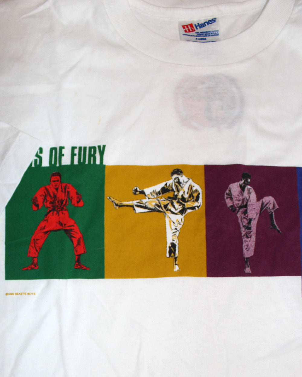 BEASTIE BOYS／MICS OF FURY　ヴィンテージ　Tシャツ(L) Mens Large Vintage Beastie Boys Black t-shirt Mic's Of Fury