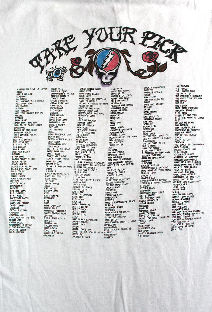 Vintage 80's Grateful Dead Franklin's Tower T-Shirt