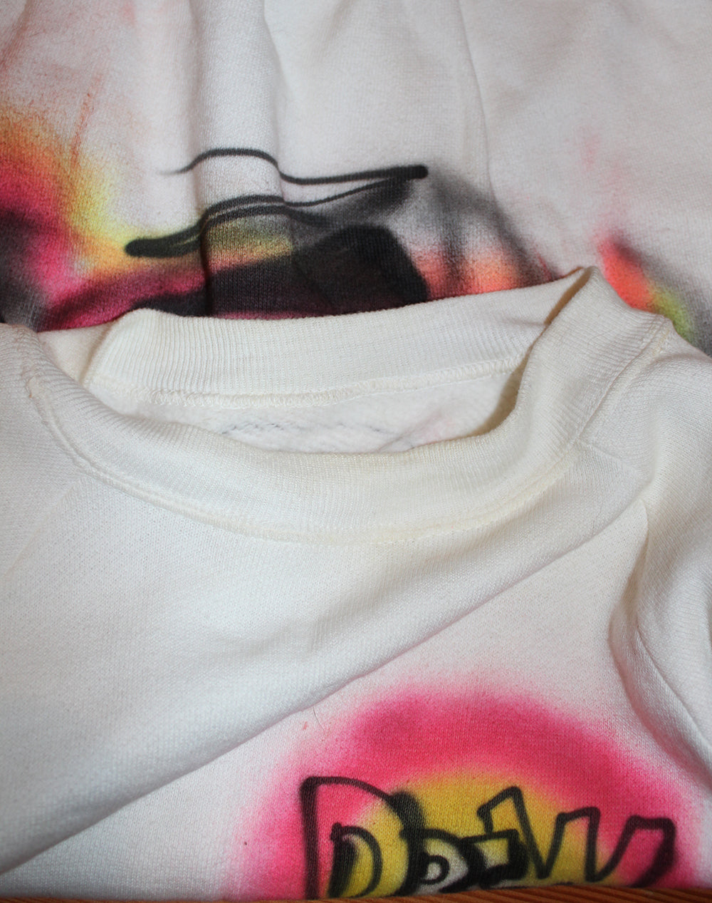 Vintage 60's Original Airbrush Drag Racing Hot Rod Art Sweatshirt "The Stocker"